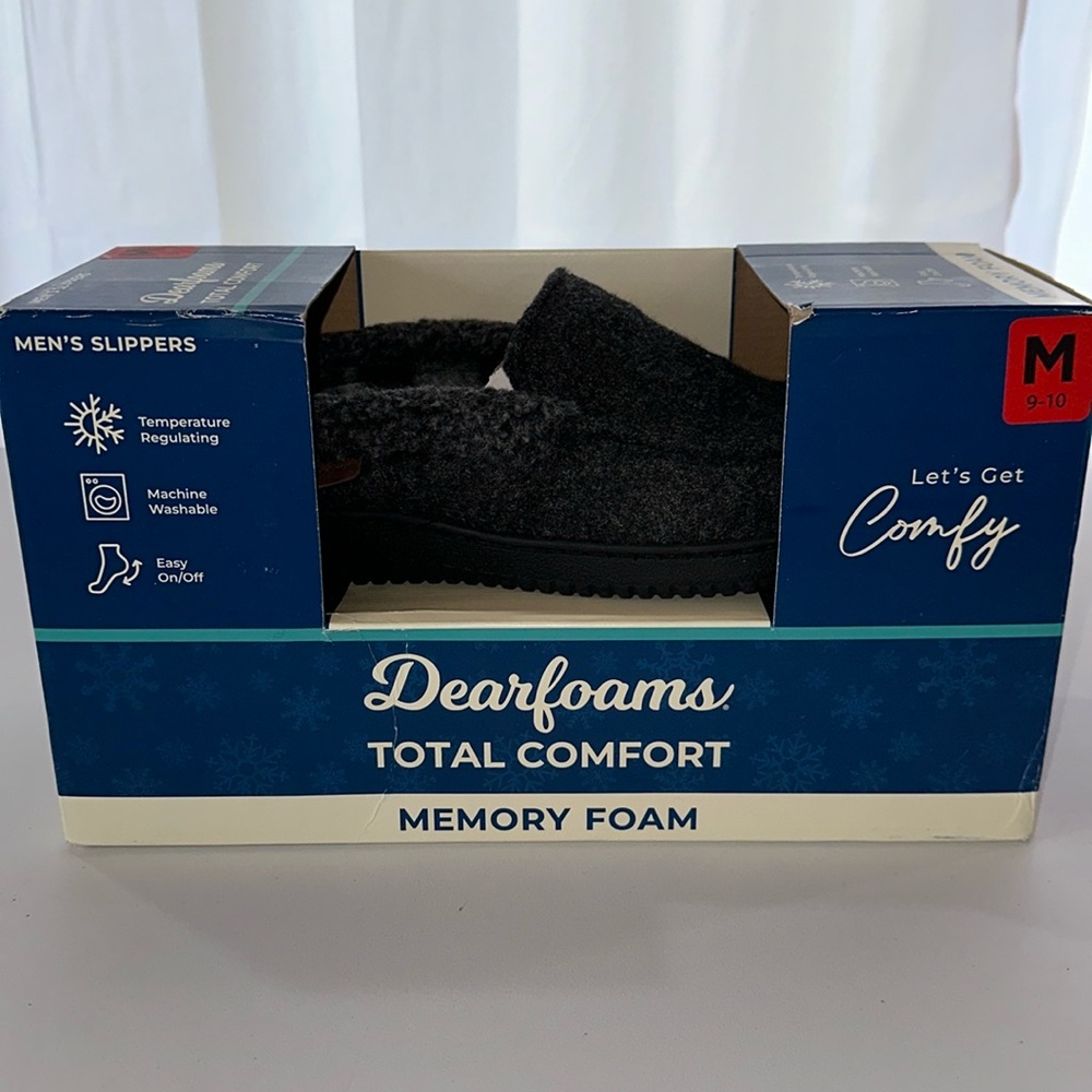 Dearfoam total comfort memory foam slipper M